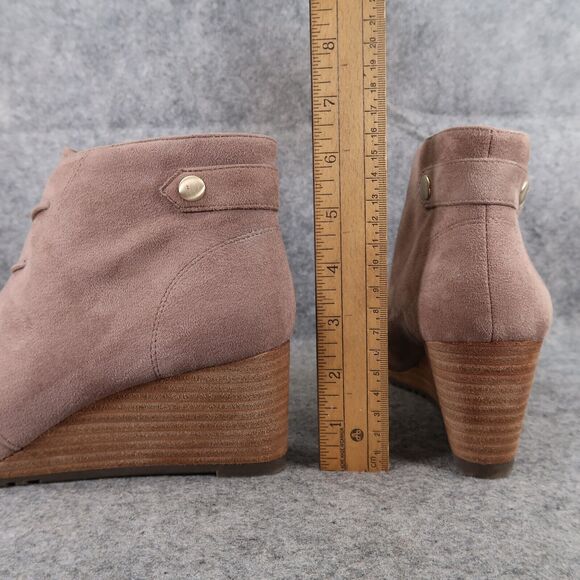 Dr Scholls Shoes Womens 8.5 Booties Fashion Wedge Lace Up Comfort Desert Classic - Picture 6 of 14